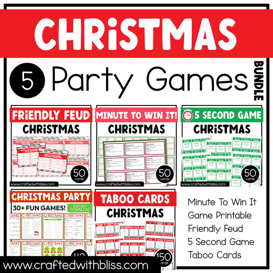 Christmas Party Game Printable Bundle