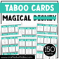 Magical Disney Taboo Party Game 150 Cards Fun Friday Ice Breaker Brain Break Game Night Forbidden Words