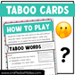 Magical Disney Taboo Party Game 150 Cards Fun Friday Ice Breaker Brain Break Game Night Forbidden Words