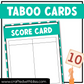 Earth Day Taboo Party Game 150 Card Fun Friday Ice Breaker Brain Break Classroom