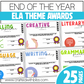 Editable ELA End of the Year Awards