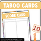 Teens Taboo Party Game 150 Cards Fun Friday Ice Breaker Brain Break Game Night Forbidden Words