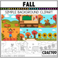 Simple Fall Background Scene September Clipart Commercial Use