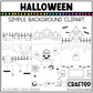 Simple Halloween Background Scene October Clipart Commercial Use