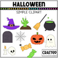 Simple Halloween Background Scene October Clipart Commercial Use