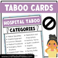 Hospital Taboo Game 150 Cards Medical Party Party Game Night Forbidden Words