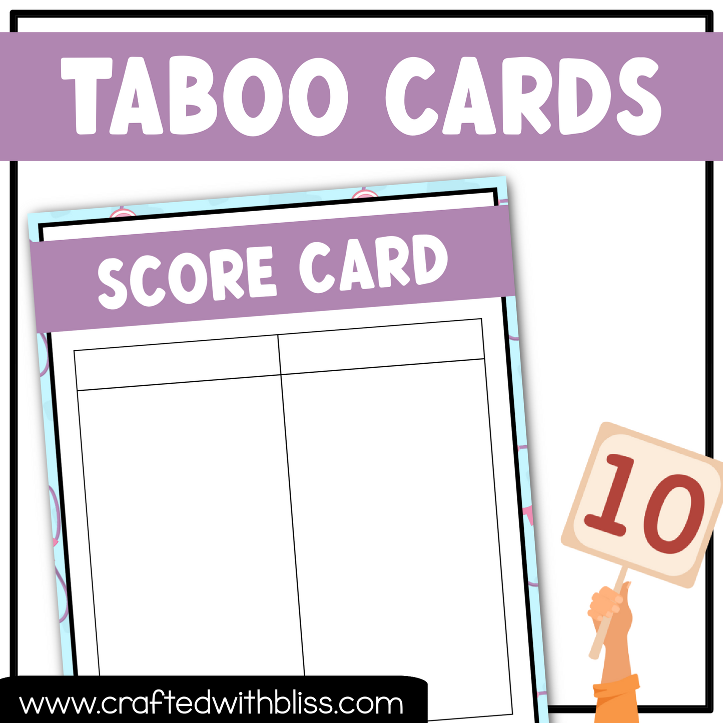 Hospital Taboo Game 150 Cards Medical Party Party Game Night Forbidden Words