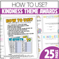 Editable End of the Year Awards Classroom Certificate Kindness Theme