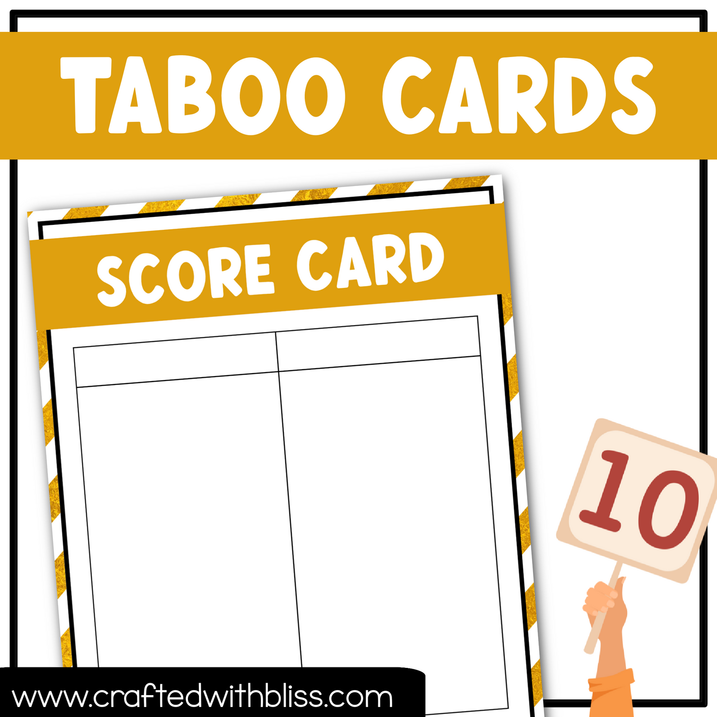 Office Party Taboo Game 150 Cards Work Party Game Night Forbidden Words