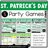 St. Patrick's Day Party Game Printable Bundle Game Night