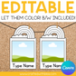 Editable Rainbow Photo Bulletin Decor | Canva Template