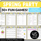 Printable Spring Party Games For All Bundle 30+ Games