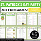 Printable St. Patrick's Day Party Games For All Bundle 30+ Games