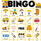 20 Construction Bingo For Kids