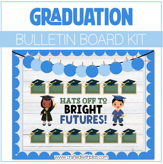End Of The Year Bulletin Board Kit Door Classroom Decor Graduation Bulletin Decoration May June Moving Up Kindergarten PreK Class Of 2024