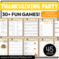 Thanksgiving Party Game Printable Bundle