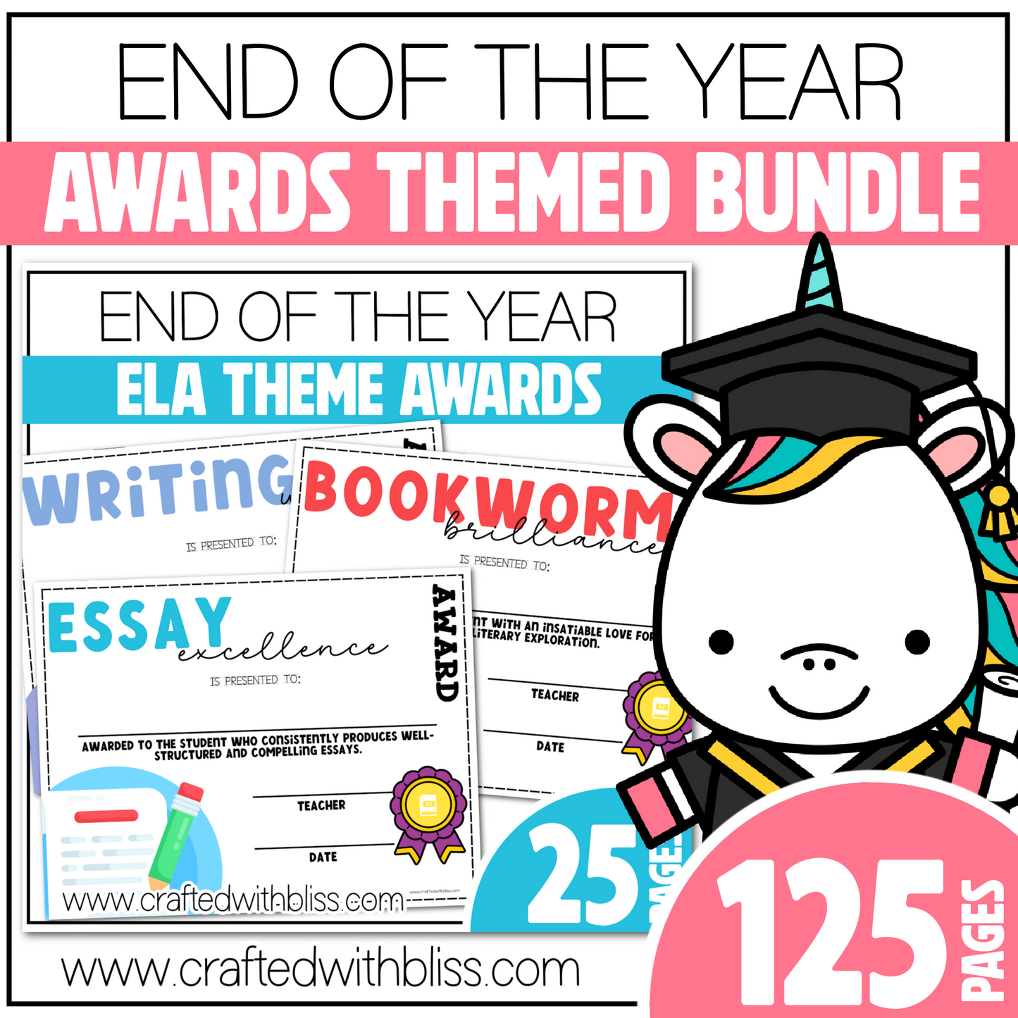 Editable End of the Year Awards Classroom Certificate Theme Part 2