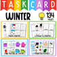 Winter Math and Literacy Task Cards | January Task Boxes Morning Work
