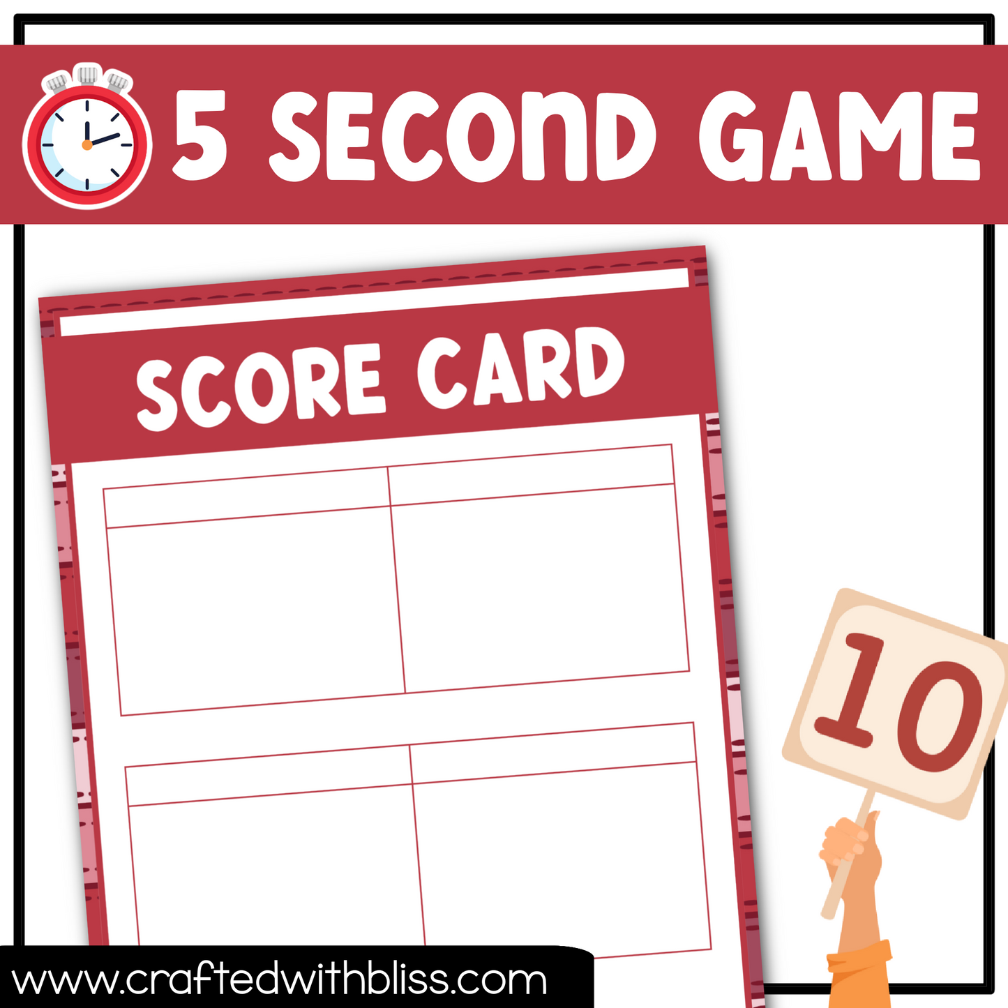 Valentine's Day Party Theme 5 Second Game 50 Cards Fun Friday Ice Breaker Brain