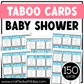 Baby Shower Taboo Party Game 150 Card Fun Friday Ice Breaker Brain Break Classroom Forbidden Words