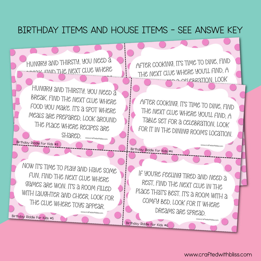 The Ultimate Birthday Scavenger Hunt Riddle Clues For Kids | Birthday ...