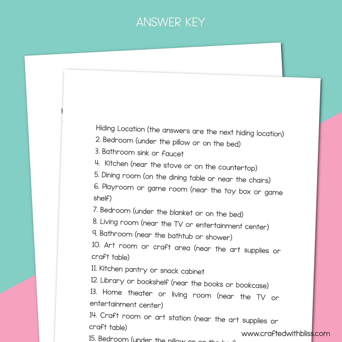 The Ultimate Birthday Scavenger Hunt Riddle Clues For Kids | Birthday Treasure Hunt Activity
