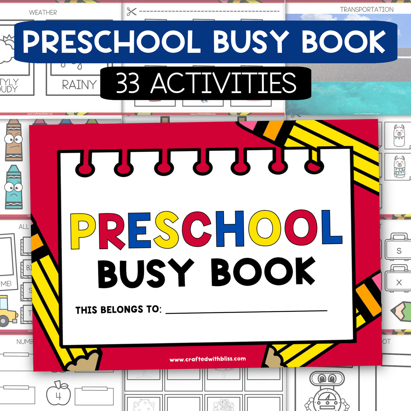 Preschool Busy Book – CraftedwithBliss