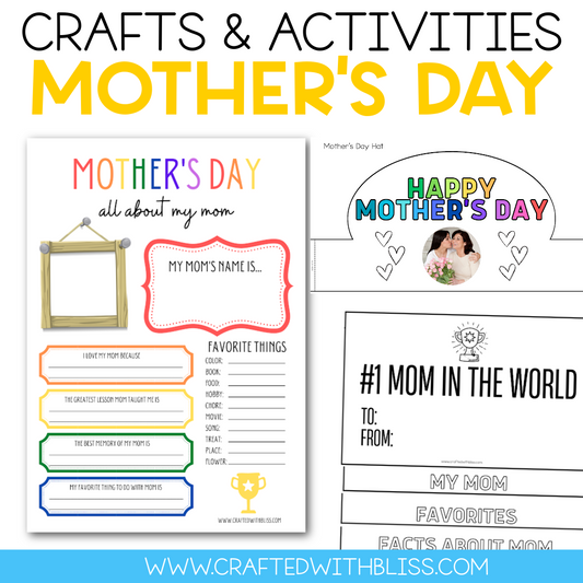 Mother's Day Crafts & Activities Mini Bundle Printable Mother's Day Crafts