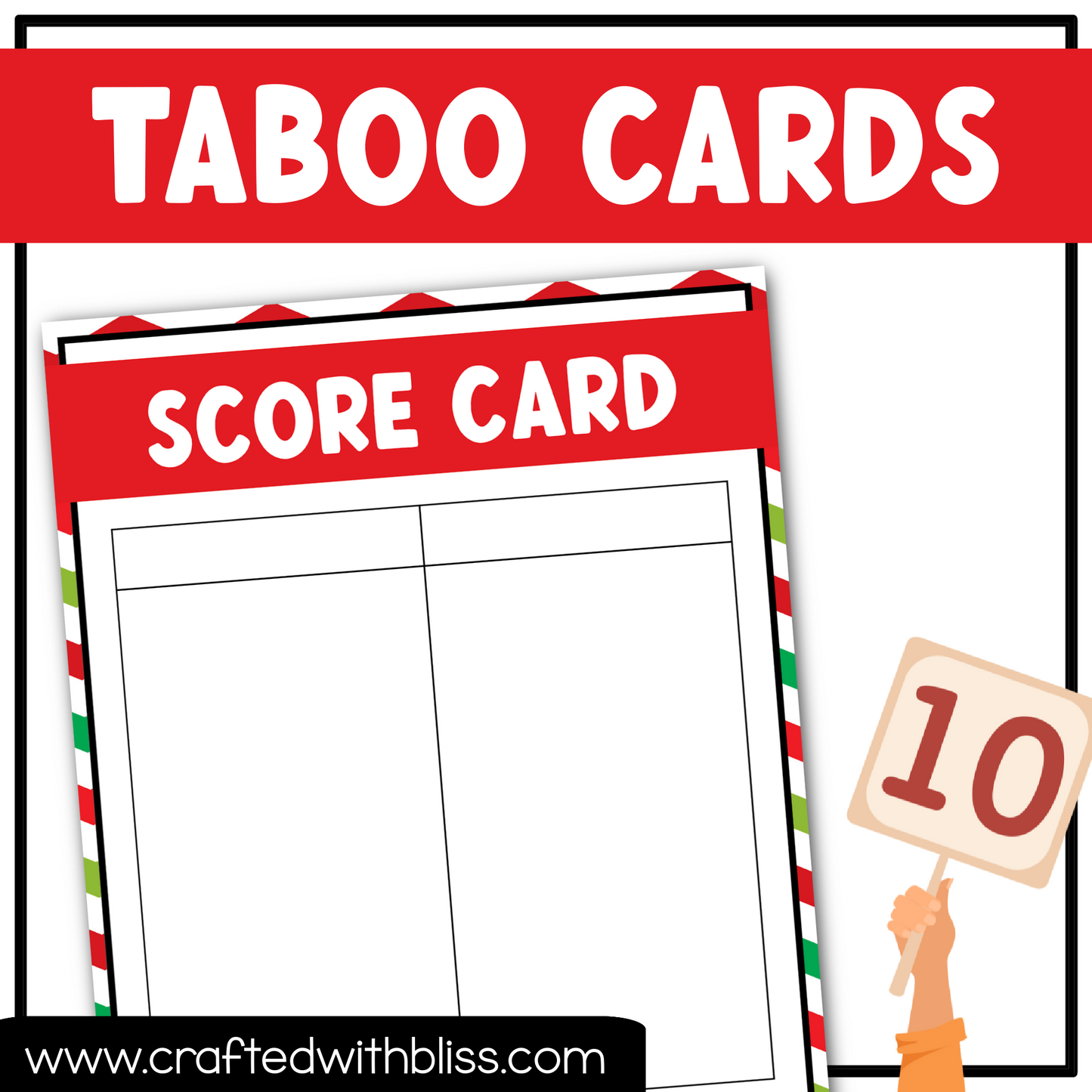 Christmas Taboo Game 150 Cards Christmas Party Game Night Forbidden Words Fun Friday Ice Breaker Brain Break