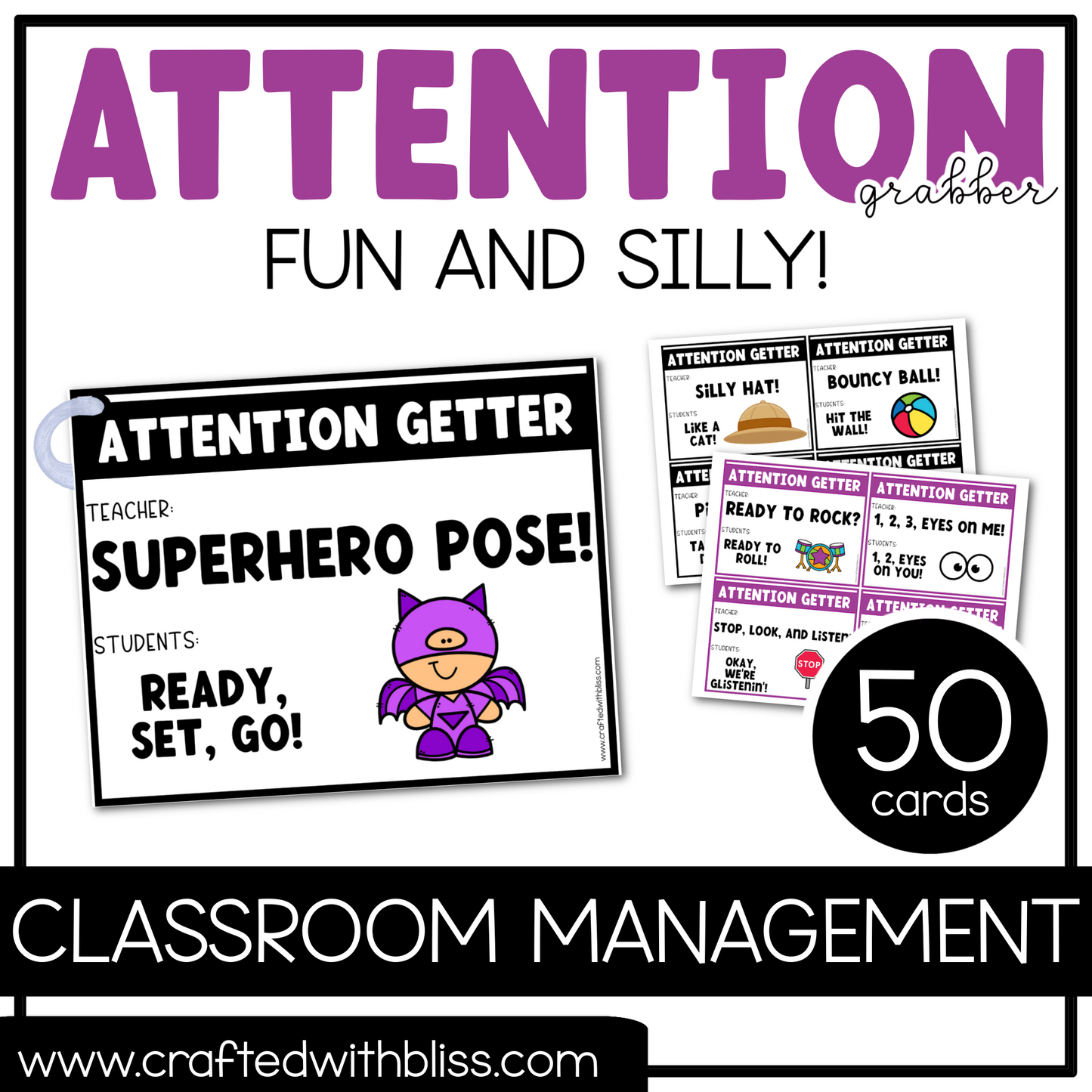 Fun and Silly Attention Getter Grabber | Classroom Management Tool