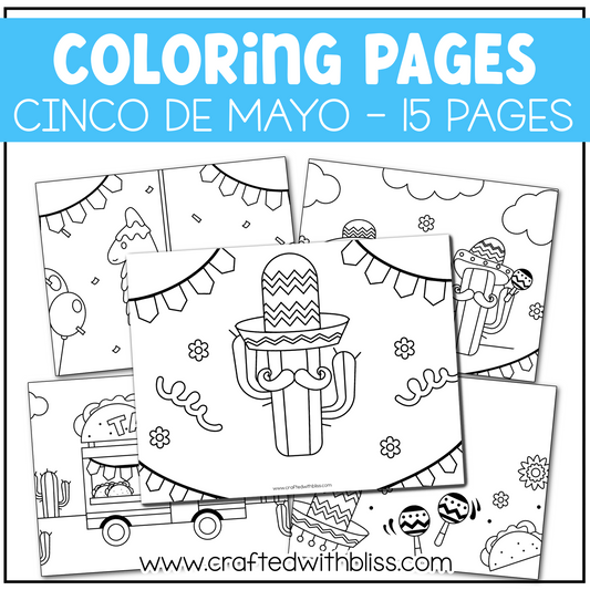 Cinco De Mayo Coloring Pages For Kids Background Scene