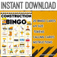 20 Construction Bingo For Kids