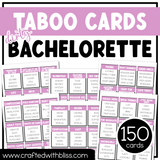 Dirty Bachelorette Party Taboo Game 150 Cards Bridal Party Game Night Forbidden Words