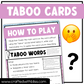 Dirty Bachelorette Party Taboo Game 150 Cards Bridal Party Game Night Forbidden Words