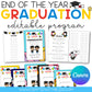 Editable Graduation Program [Pre-k, Preschool, Kinder] End of the Year Canva