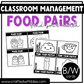 Cute Food Pairs Find Your Partner Visual Cards | Classroom Management Tool