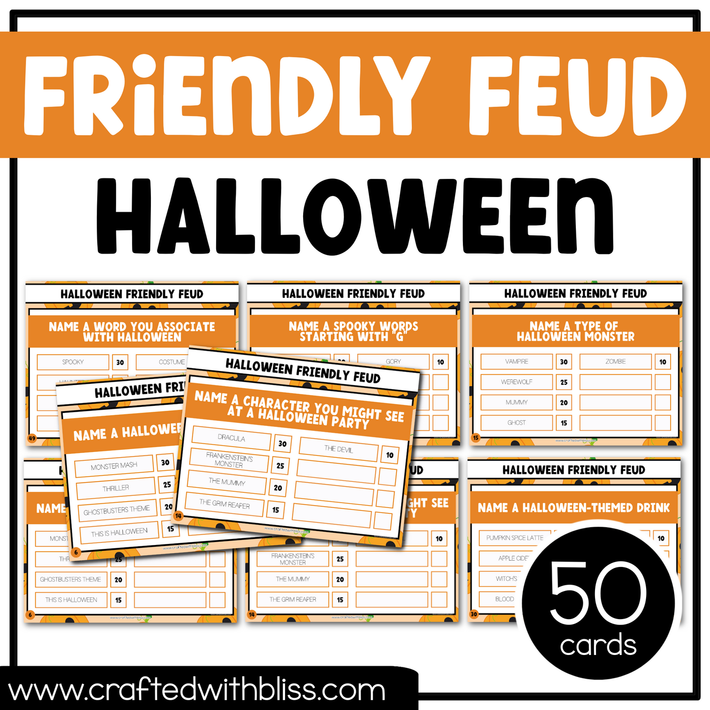 Halloween Party Game Printable Bundle