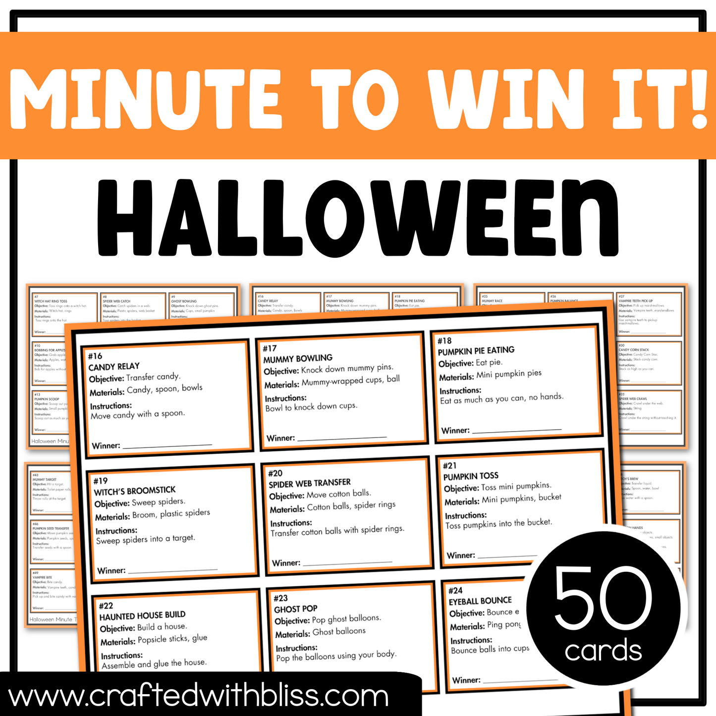 Halloween Party Game Printable Bundle