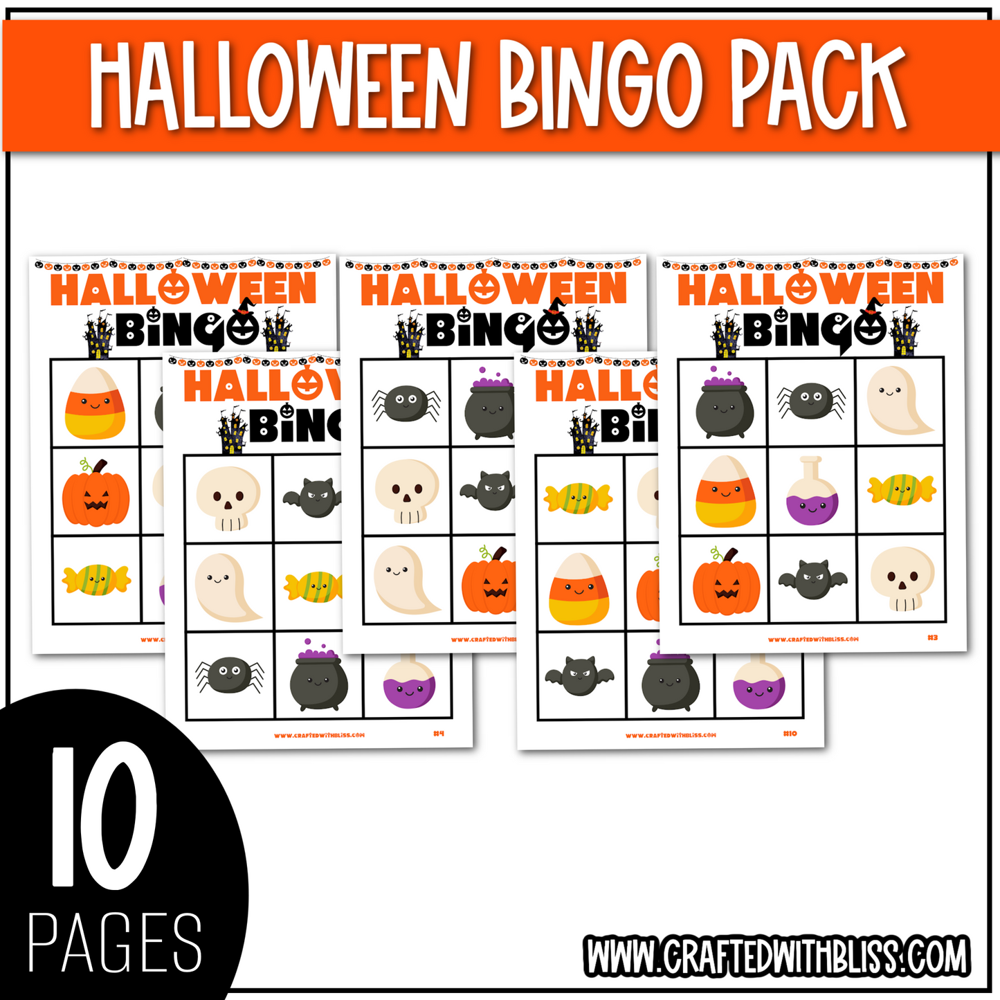 Printable Halloween Games And Fun Activities Pack For Kids Game Bundle