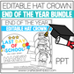 Editable Hat End of the Year and Summer Craft Crown Last Day Of School Bundle