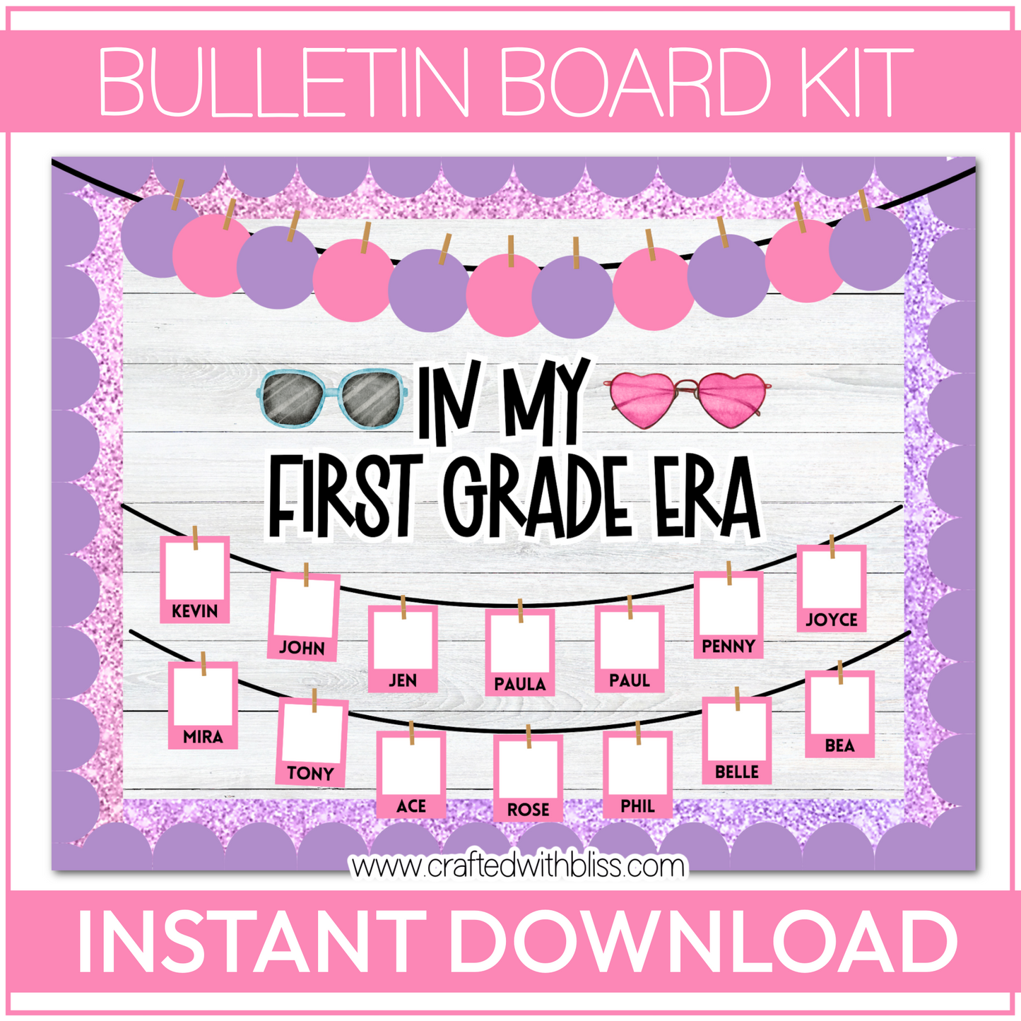 In My First Grade Era Back To School Bulletin Board Kit | Door Classroom Decor (1st up to 9th)