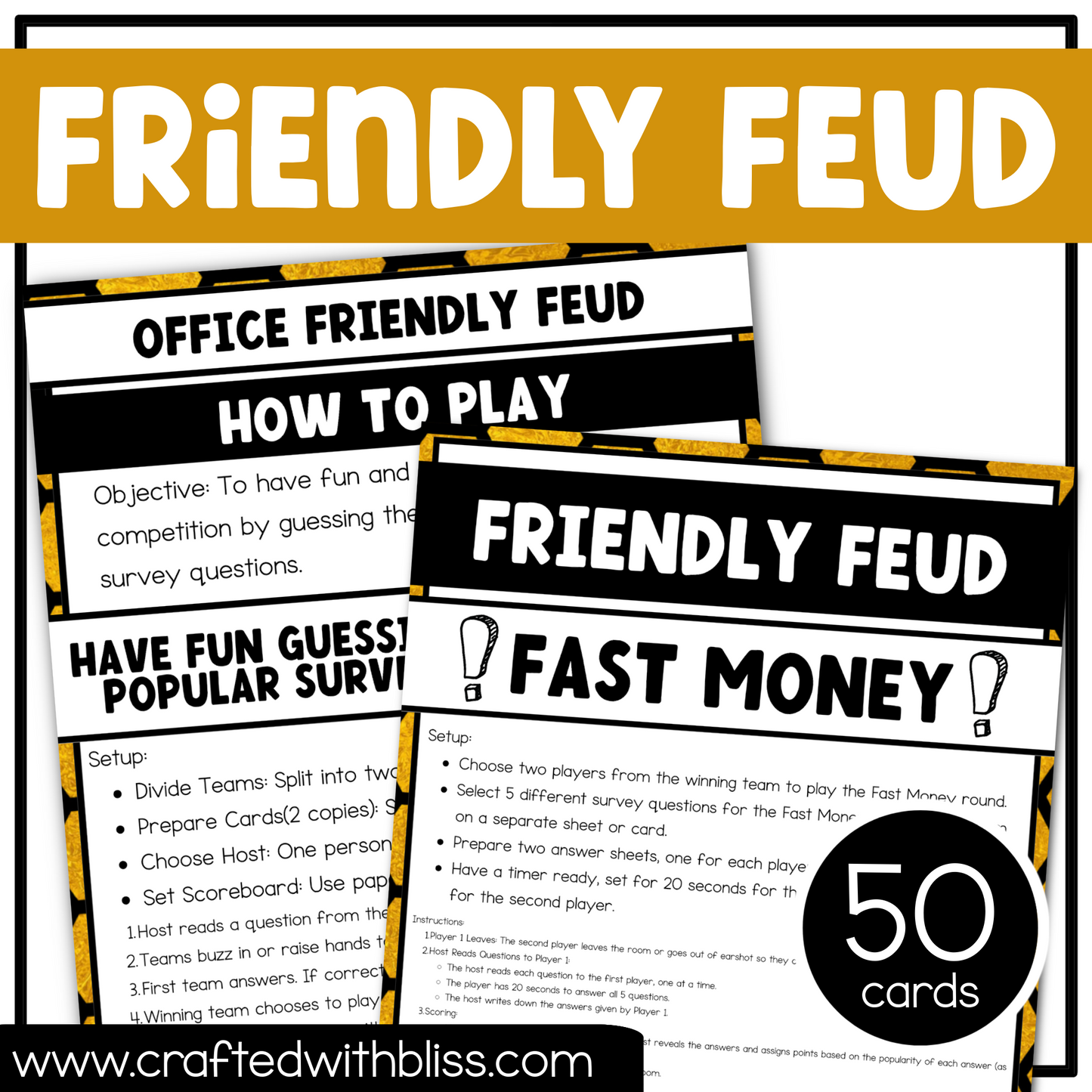 Office Theme Party Friendly Feud Game Work Staff Team Building