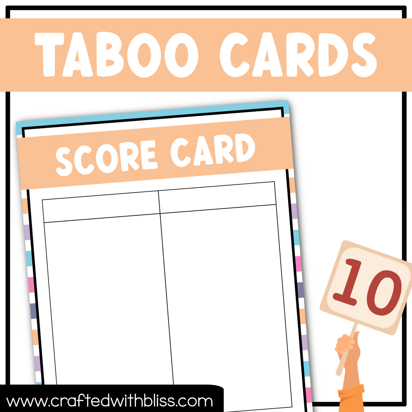 School Taboo Party Game 150 Card Fun Friday Ice Breaker Brain Break Classroom Game Back to School