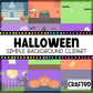 Simple Halloween Background Scene October Clipart Commercial Use