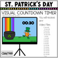 St. Patrick's Day Visual Timer Classroom Management Tool Transition PPT Video
