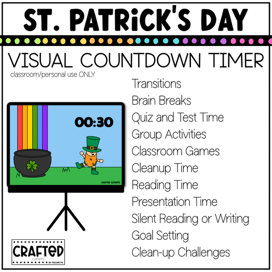 St. Patrick's Day Visual Timer Classroom Management Tool Transition PPT Video