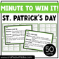 St. Patrick's Day Party Minute Games Ice Breaker Games For Adult Friends Family Classroom Brain Break Game Night Family Reunion Group Games