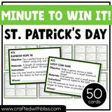 St. Patrick's Day Party Minute Games Ice Breaker Games For Adult Friends Family Classroom Brain Break Game Night Family Reunion Group Games