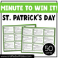 St. Patrick's Day Party Minute Games Ice Breaker Games For Adult Friends Family Classroom Brain Break Game Night Family Reunion Group Games