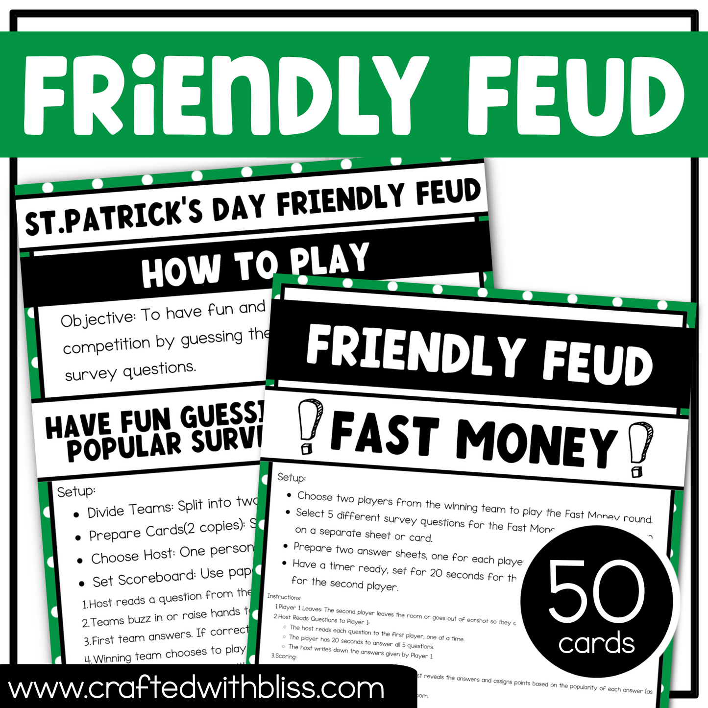 St. Patrick's Day Party Friendly Feud Game